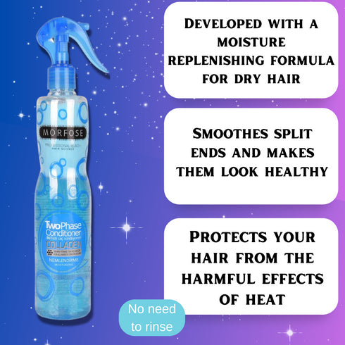 Morfose Collagen Hair Care Set - Leave-In Conditioner, Shampoo, and Hair Mask Trio